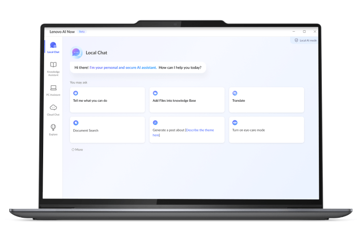 Zusätzliche Lenovo AI Now-Bilder