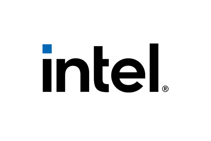 Intel logo. 