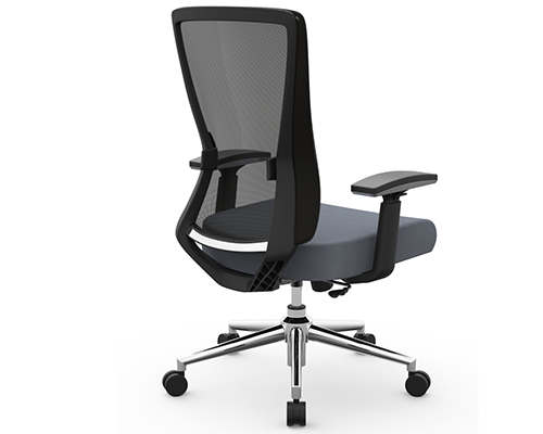 Realspace Levari Faux Leather Mid-Back Task Chair, Gray/Black | Office