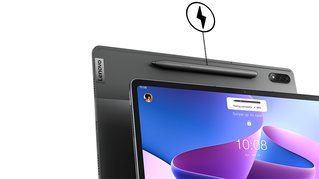 Lenovo Tab P12 ZACH0108GB Tablet, Android, 8GB RAM, 128GB, 12.7” 3K HD,  Storm Grey with Tab Pen Plus