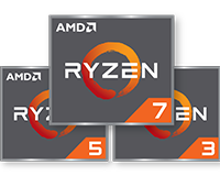 AMD Ryzen logo family