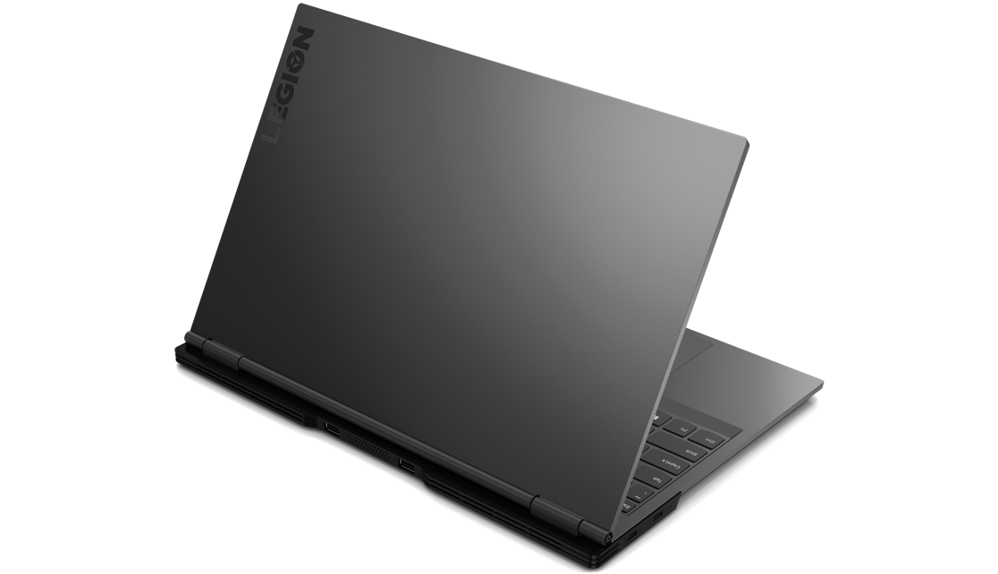 A Lenovo Legion Y740Si at an angle, showing front cover and Legion logo