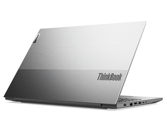 Lenovo ThinkBook 15p rear right three-quarter view